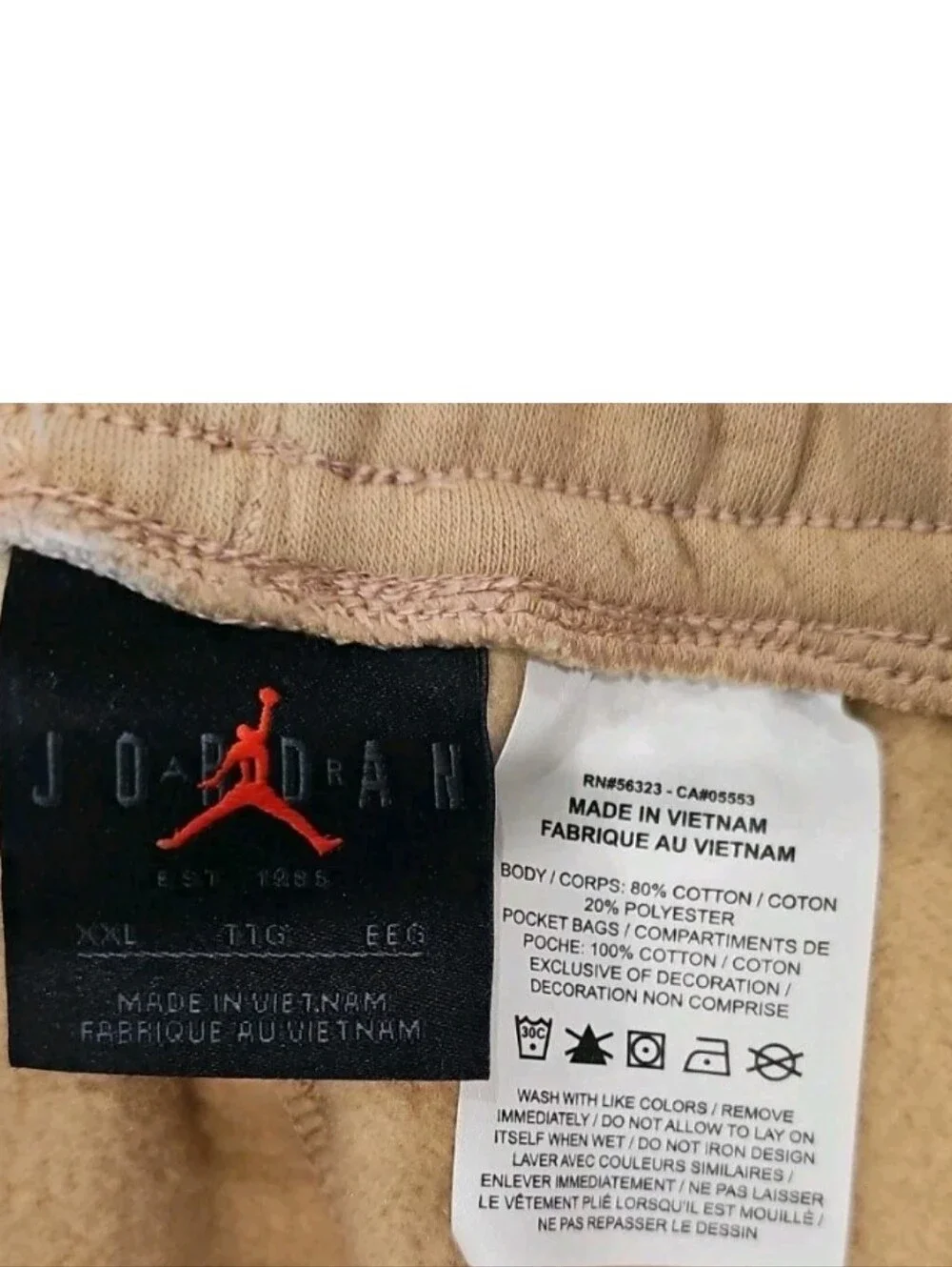 Nike Jordan Essentials Joggers Jordan Flight Mens Fleece Joggers XXL